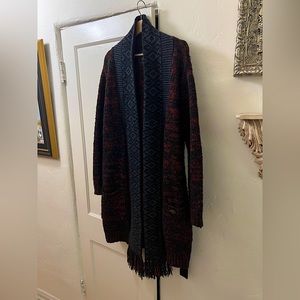 Scotch and Soda long knit robe jacket with tie
